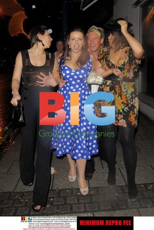 Charlotte Church and Gavin Henson celebrate rugby win