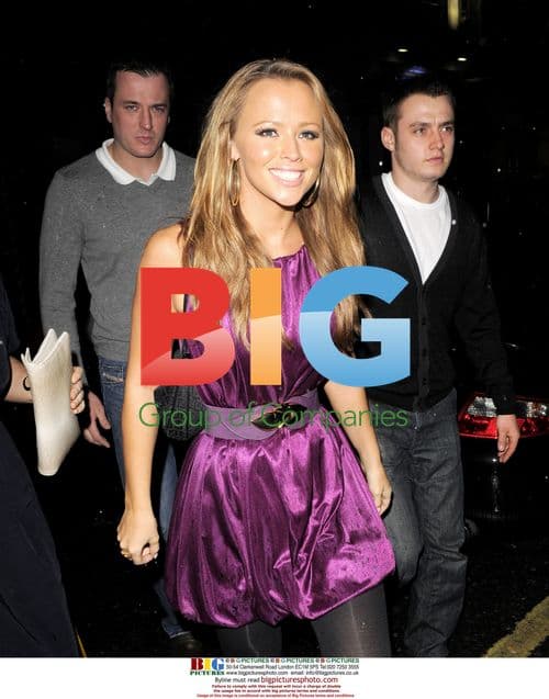 Kimberley Walsh at sister's 21st birthday party