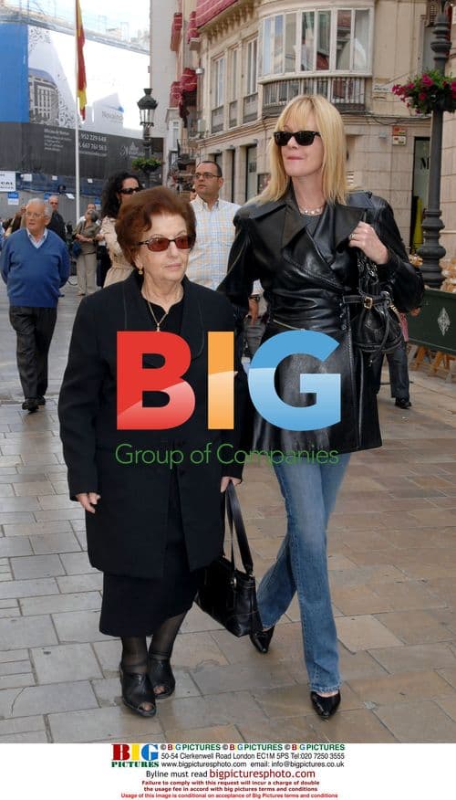 Antonio Banderas and Melanie Griffith with His Mother