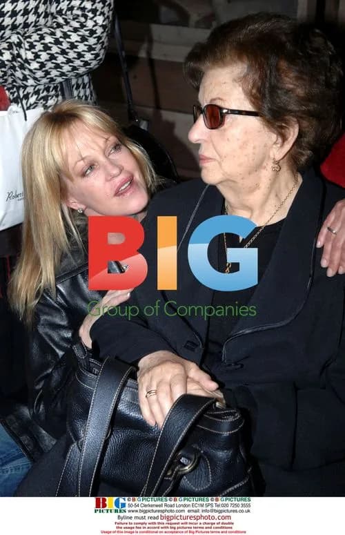 Antonio Banderas and Melanie Griffith with his mother