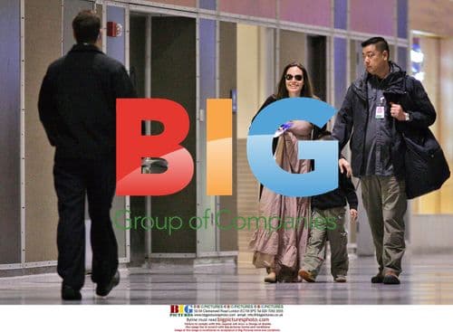 Angelina Jolie Departs Austin with Maddox