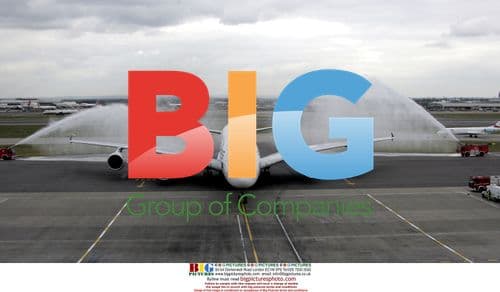 First A380 Airbus Arrives at Heathrow