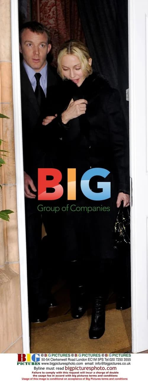 Madonna and Guy Ritchie Leaving Harry's Bar