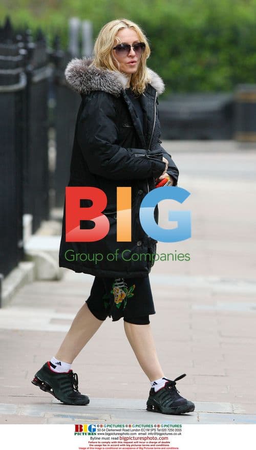 Madonna goes to the gym in London