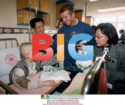 David Beckham visits young patient