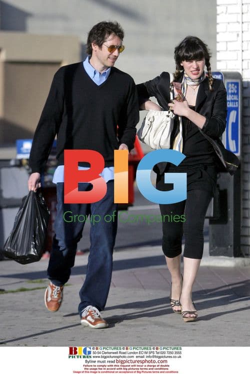 Milla Jovovich and Paul W.S. Anderson get drinks in LA