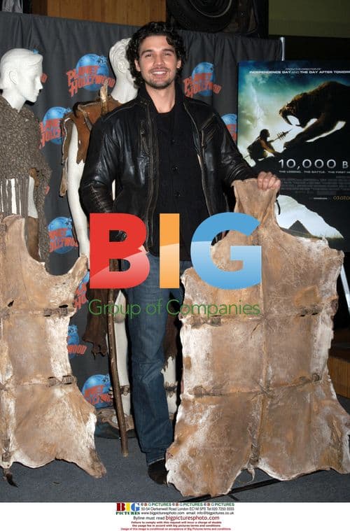 Steven Strait unveils 10,000 BC costumes