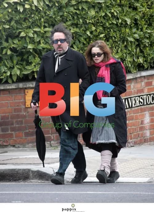 Tim Burton and Helena Bonham Carter Share Moment in London