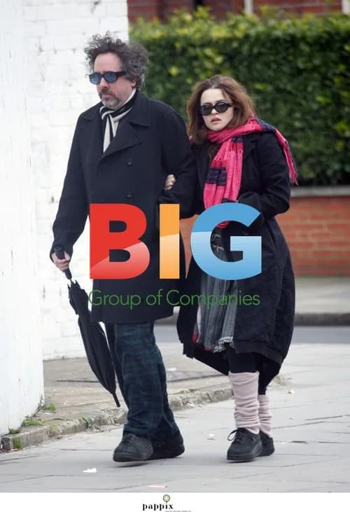 Tim Burton and Helena Bonham Carter stroll arm in arm