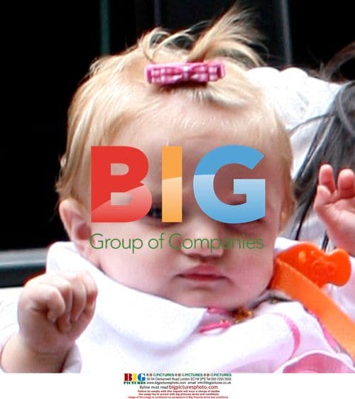 Katie Price and Peter Andre with baby