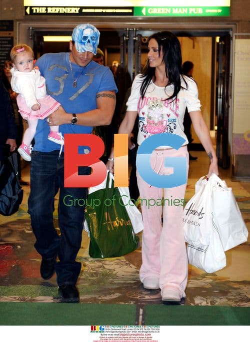Katie Price and Peter Andre with baby