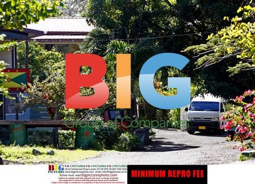 Lewis Hamilton at his grandfather's home in Grenada