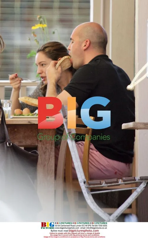 Billy Zane and Kelly Brook at Le Pain Quotidien