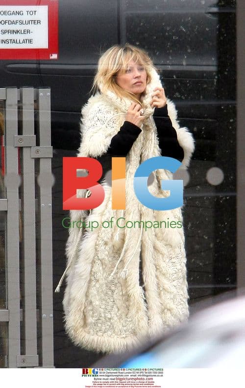 Kate Moss Arrives at Airport in Amsterdam