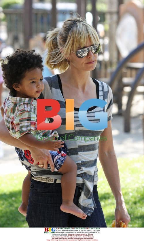 Heidi Klum and family at the park