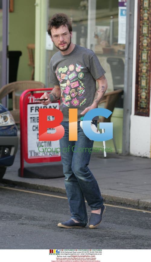 Ordinary Boys singer Sam Preston buying milk