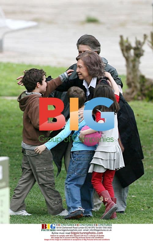 Queen Sofia of Spain with Grandchildren