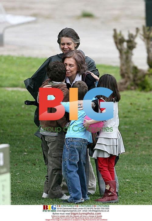 Queen Sofia of Spain with Grandchildren