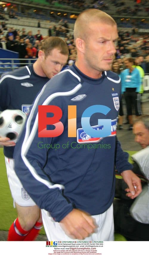 David Beckham at France vs England Match