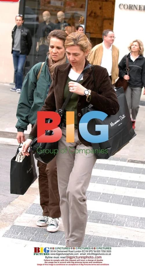 Spanish Princesses Elena and Cristina Shopping
