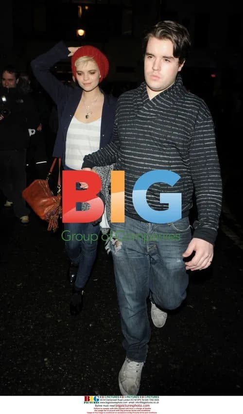 Pixie Geldof leaving Movida Club with friend