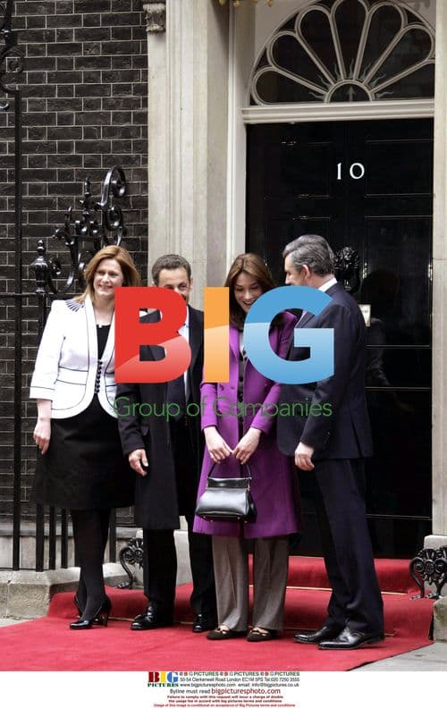 Sarkozy and Bruni-Sarkozy meet Brown and wife at 10 Downing Street