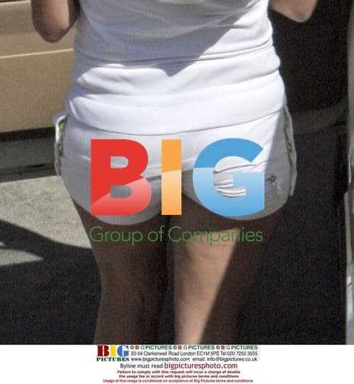 Pamela Anderson on set in Malibu