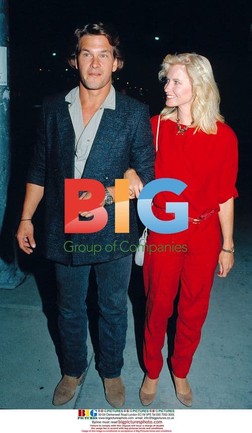 Patrick Swayze with wife Lisa Niemi