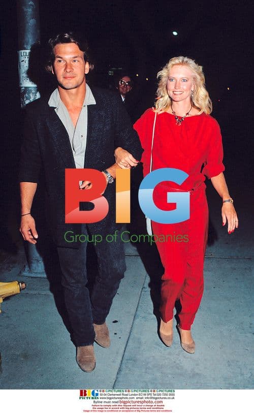 Patrick Swayze with wife Lisa Niemi