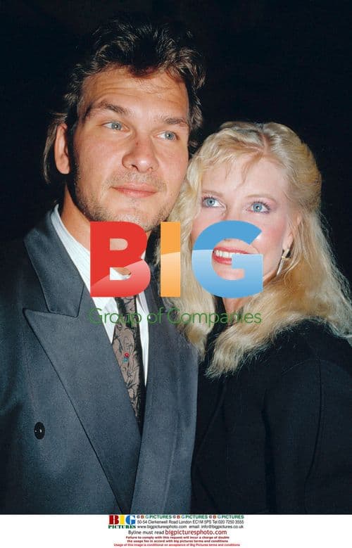 Patrick Swayze with wife Lisa Niemi