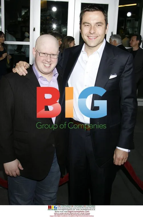 Matt Lucas and David Walliams at 'Run, Fat Boy, Run' premiere