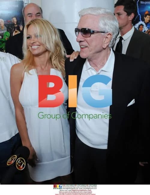 Pamela Anderson and Leslie Nielsen at 'Superhero Movie' Premiere
