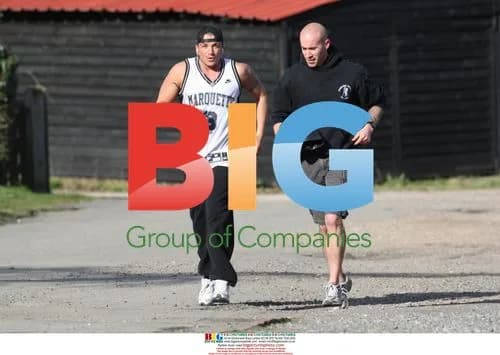 Peter Andre and Trainer Jogging