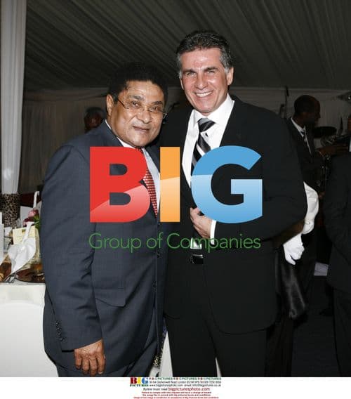 Eusebio and Carlos Queiroz in Mozambique