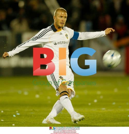 David Beckham kicks for LA Galaxy