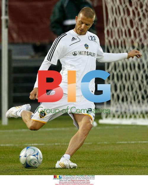 David Beckham warms up for MLS season opener