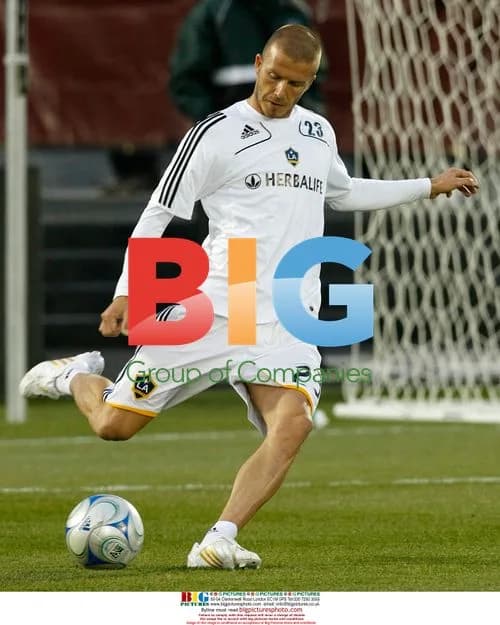 David Beckham warms up for MLS season opener