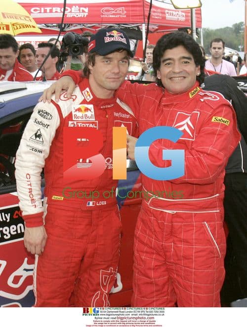Maradona's high-speed spin with Loeb