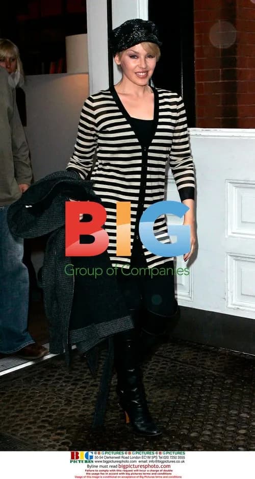 Kylie Minogue Leaving Mercer Hotel