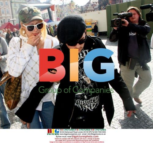 Paris Hilton and Benji Madden in Prague