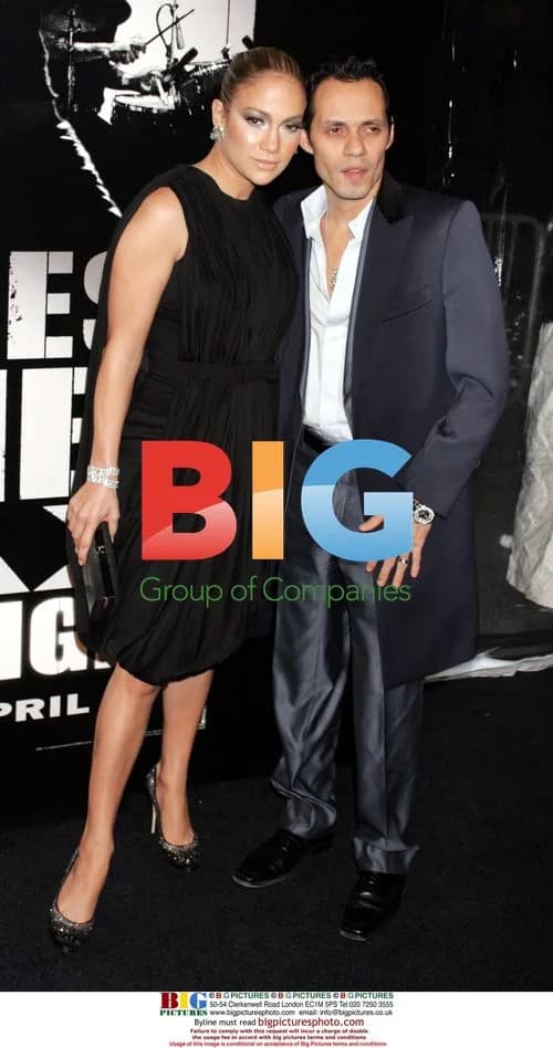 Jennifer Lopez and Marc Antony at 'Shine A Light' premiere
