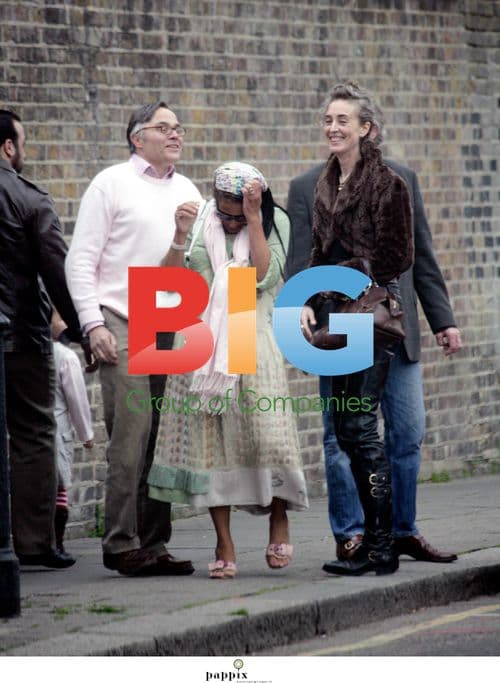 Antonia De Sancha with older man in London