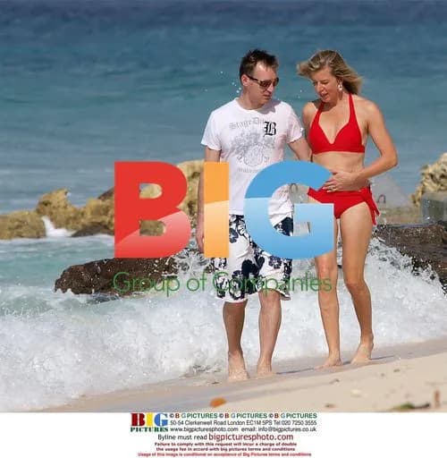 Katie Hopkins and boyfriend Mark Cross in Caribbean