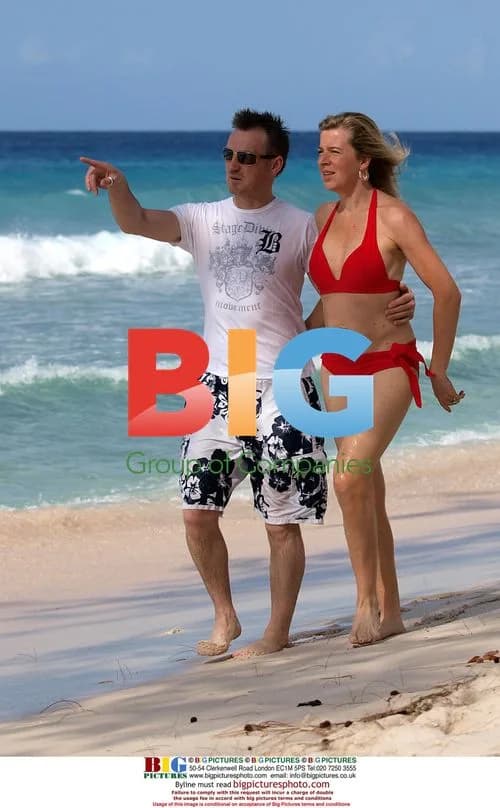 Katie Hopkins and boyfriend Mark Cross in the Caribbean