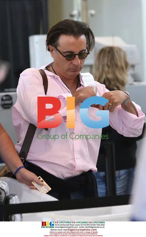 Andy Garcia and Family Depart LAX