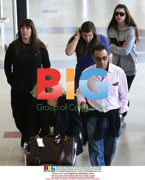 Andy Garcia and Family Depart LAX
