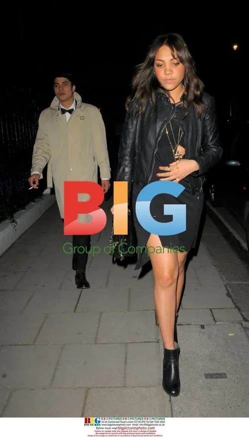 Miquita Oliver and friend at Claridge's