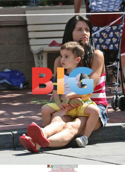 Katie Price, Peter Andre, and Kids at Disney World