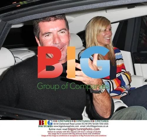 Simon Cowell Leaves in Chauffeured Phantom