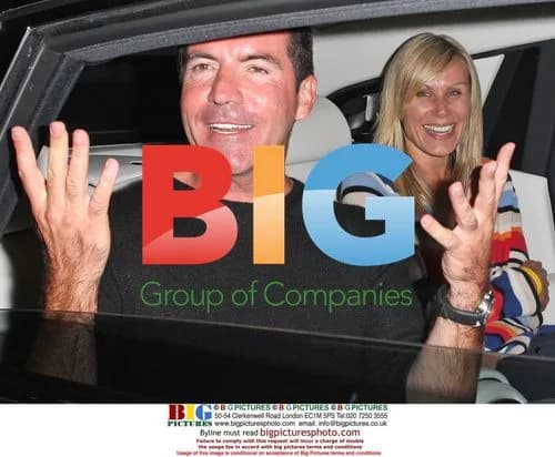Simon Cowell Leaves Restaurant with Mystery Blonde